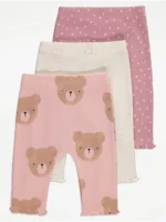 Set 3 Tuta për Vajza – Me Dizajn Arushi dhe Pika