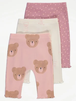 Set 3 Tuta për Vajza – Me Dizajn Arushi dhe Pika