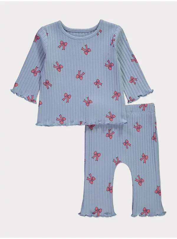 Set 2 Pjesësh për Vajza – Me Fjongo Rozë