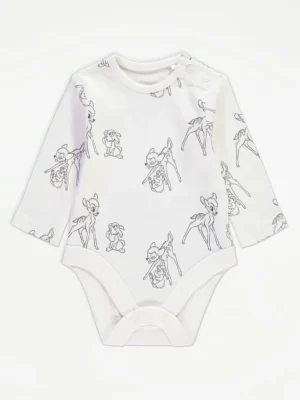 Disney Bambi Grey Pinafore Denim Dress and Bodysuit
