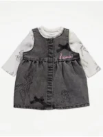 Set “Bambi” me 2 Pjesë – Fustan dhe Bluzë me Mëngë të Gjatë