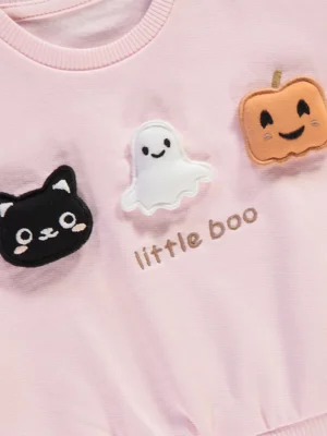 Halloween Blush Pink Little Boo Outfitkl