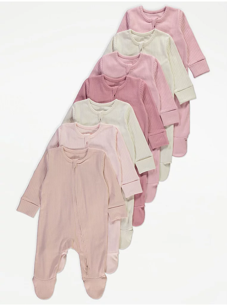 Tuta Gjumi për Foshnje – Ngjyra Rozë, Krem