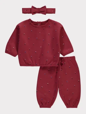 Set 3 Pjesësh – Bluze, Pantallona dhe Fiongo