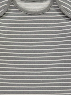 Stripey Long Sleeve Bodysuits 7 Packk