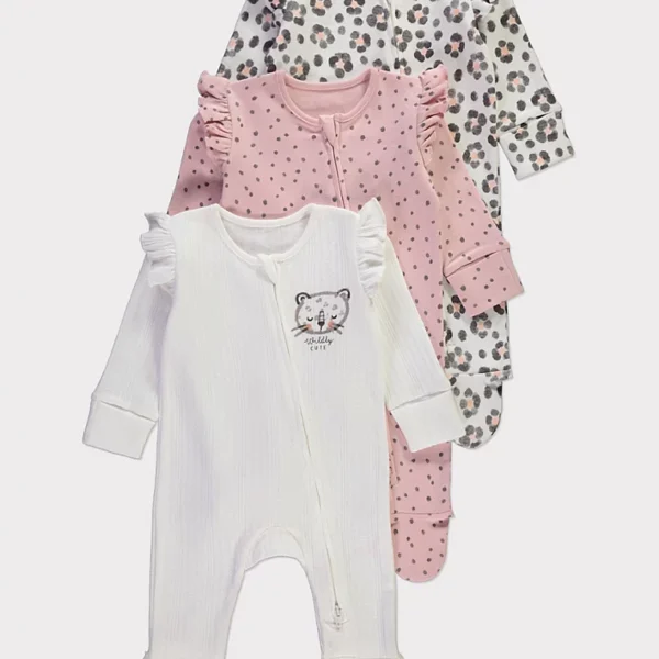 Tuta gjumi për bebe, me dizajn leopard