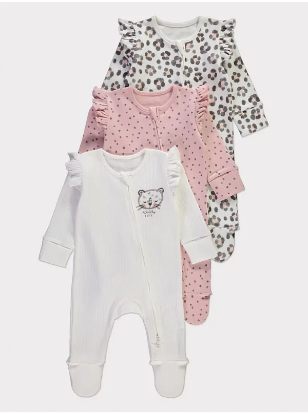 Tuta gjumi për bebe, me dizajn leopard
