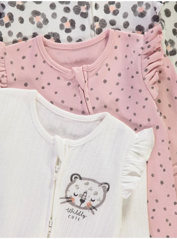 Tuta gjumi për bebe, me dizajn leopard