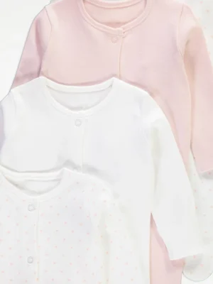 pizhame 2 Mini Hearts Sleepsuits 5 Pack