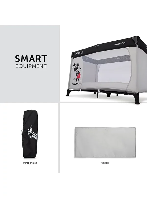 Krevat udhëtimi për fëmijë Hauck Disney – me figurën e Mickey dhe yje – Dream N Play