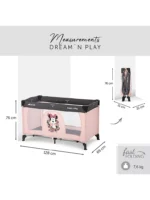Krevat udhëtimi Hauck Disney Minnie Sweetheart Dream N Play