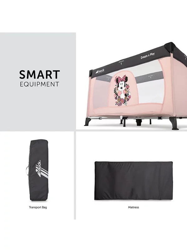Krevat udhëtimi Hauck Disney Minnie Sweetheart Dream N Play