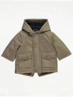 Pallto me kapuç, e kthyeshme 4-në-1, e veshur me fleece – ngjyrë gri