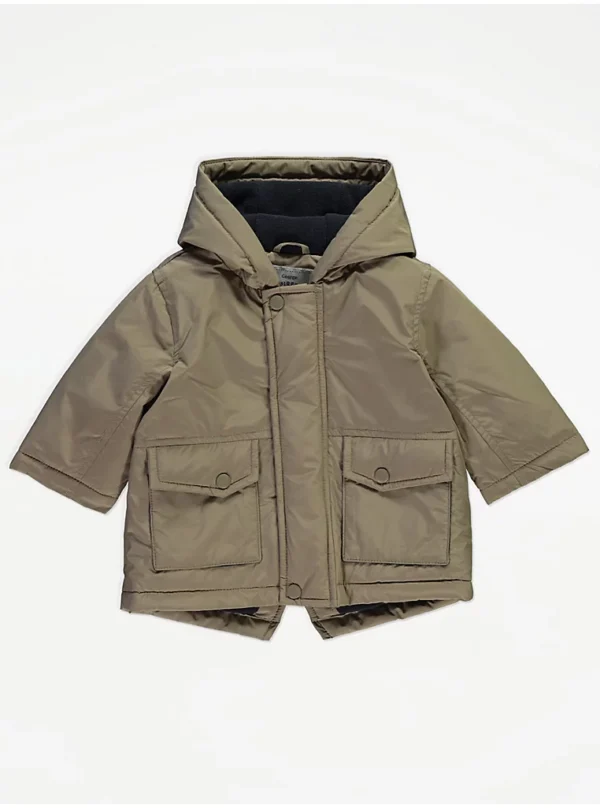 Pallto me kapuç, e kthyeshme 4-në-1, e veshur me fleece – ngjyrë gri