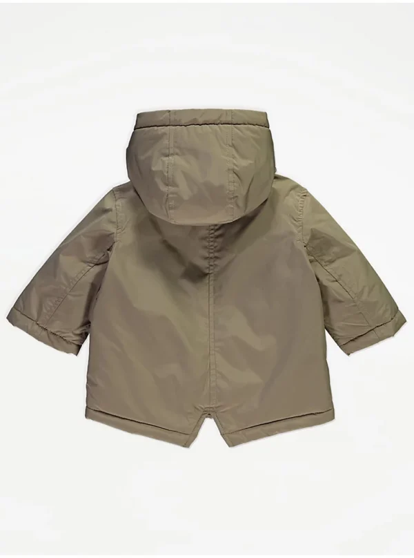 Pallto me kapuç, e kthyeshme 4-në-1, e veshur me fleece – ngjyrë gri