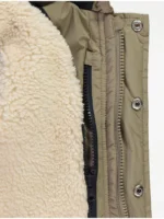 Pallto me kapuç, e kthyeshme 4-në-1, e veshur me fleece – ngjyrë gri