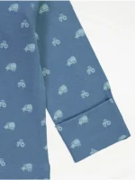 Pizhama me mëngë të gjata me kamion gërmues