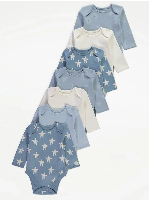 Pako me 7 bodysuit me mëngë të gjata dhe dizajn yjesh