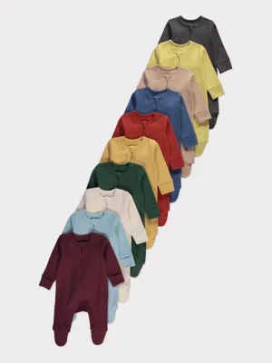 Set prej 10 Tuta Gjumi me Zinxhir – Ngjyra të Gjalla, Pëlhurë me Vija