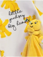 Rrobat e gjumit Pudsey të verdha me lodër