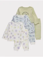 3 Palë Pizhame me mëngë të gjata