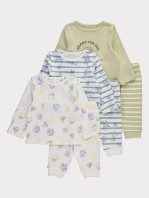 3 Palë Pizhame me mëngë të gjata