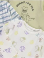 3 Palë Pizhame me mëngë të gjata