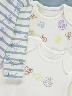 Disney Pixar Toy Story Long Sleeve Sleepsuits 5 Packb