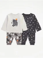 Pizhame me Mëngë të Gjata "Halloween Boo!" – 2 Pako