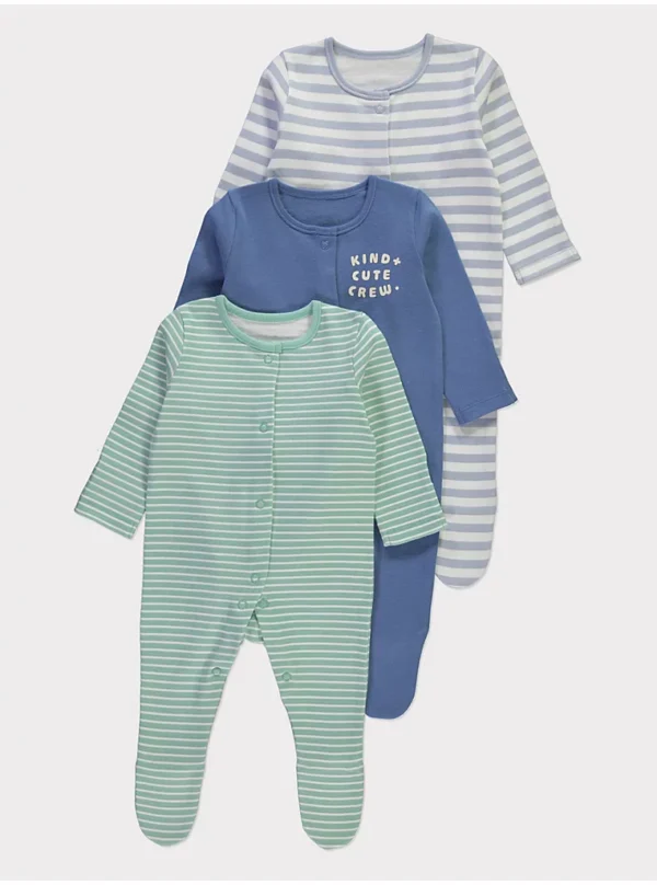 Rrobat e gjumit me rrafshe set prej 3 copash