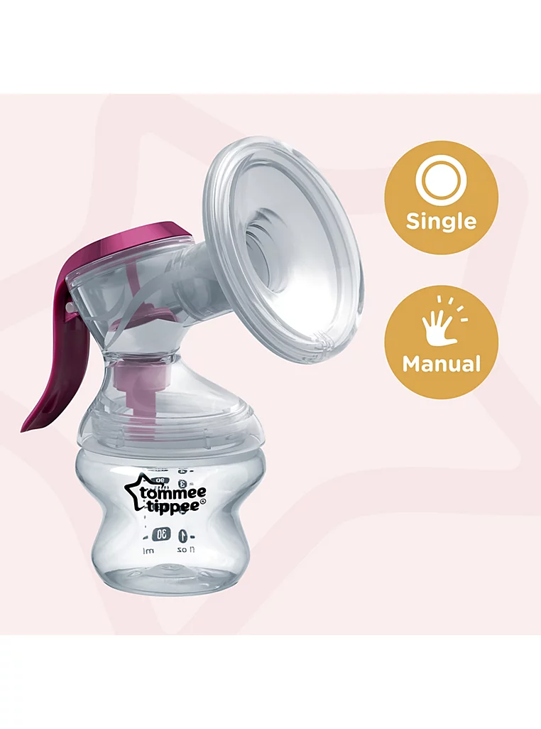 Tommee Tippee – Pomë gjiri manuale, njëfishe (Single Manual Breast Pump)