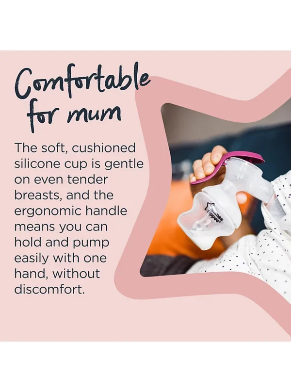 Tommee Tippee – Pomë gjiri manuale, njëfishe (Single Manual Breast Pump)