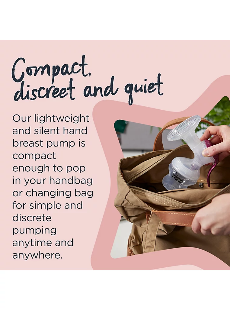 Tommee Tippee – Pomë gjiri manuale, njëfishe (Single Manual Breast Pump)