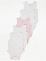 Pako me 5 bodys pa mëngë, ngjyrë rozë