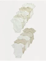 Pako me 10 benkica me mëngë të shkurtra, në ngjyra neutrale