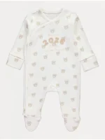 Pizhame krem me mëngë të gjata, për foshnjat e lindura në 2026