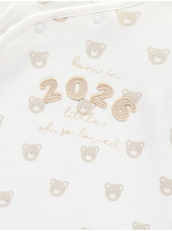 Pizhame krem me mëngë të gjata, për foshnjat e lindura në 2026