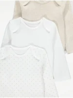 “Bodysuit-e me mëngë të gjata, neutralë, paketë 5 copë”