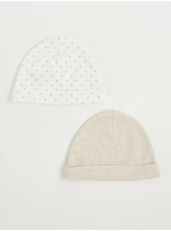 "Kapele Pambuku për Foshnja – Paketë me 2 Copë"