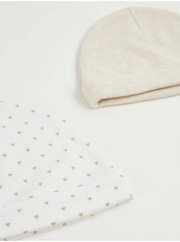 "Kapele Pambuku për Foshnja – Paketë me 2 Copë"