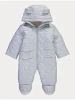 Xhup dimëror i qepur me grafikë elefanti – ngjyrë gri