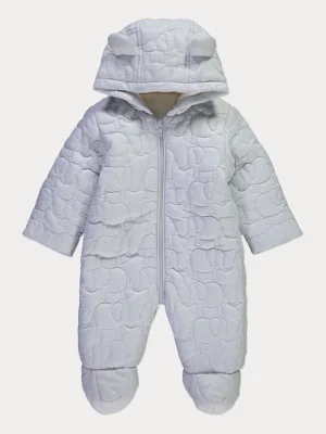 Xhup dimëror i qepur me grafikë elefanti – ngjyrë gri