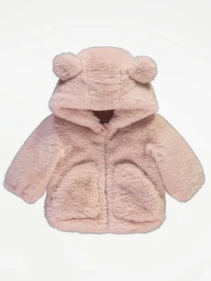 Xhaketë rozë me kapuç