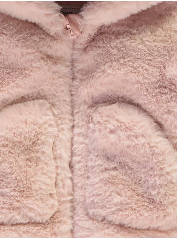 Xhaketë rozë me kapuç