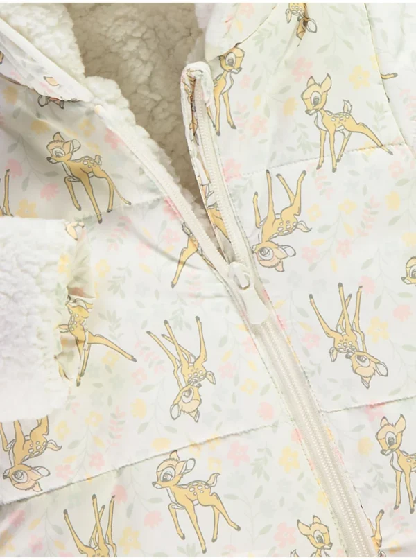 Xhup dëbore i mbushur, në ngjyrë krem, me kapuç – Disney Bambi