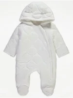 Xhup dimëror i qepur me mbyllje me zip – ngjyrë e bardhë