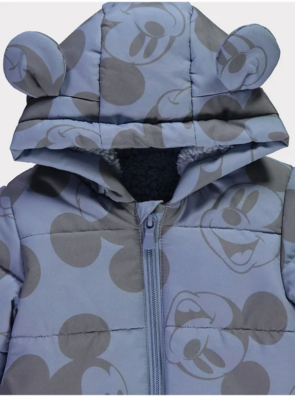 Xhup dimëror me kapuç – Disney, ngjyrë blu me Mickey Mouse
