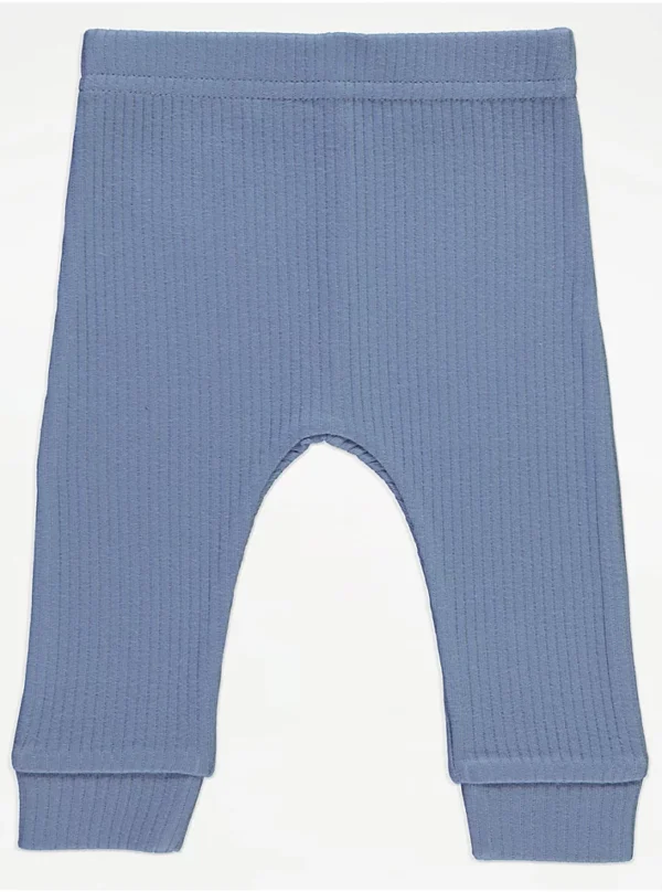 Set blu për fëmijë: Bodysuit i kopsitur, pantallona dhe kapelë