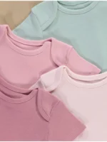 Benkica me Mëngë të Shkurtra në Ngjyrë Rozë – Paketë me 10 copë