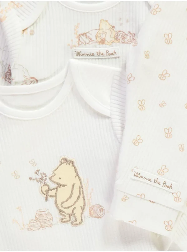 Set 2 copësh Winnie The Pooh: Bodysuit krem dhe pantallona